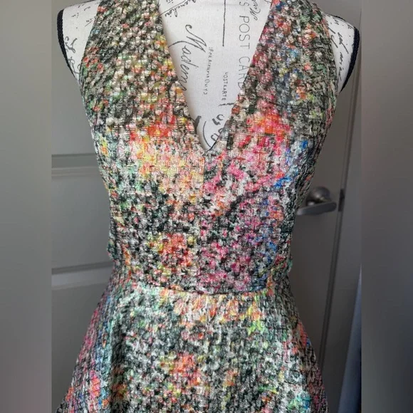 Alice + Olivia Varita Fit & Flare Metallic Dress - Picture 7 of 16